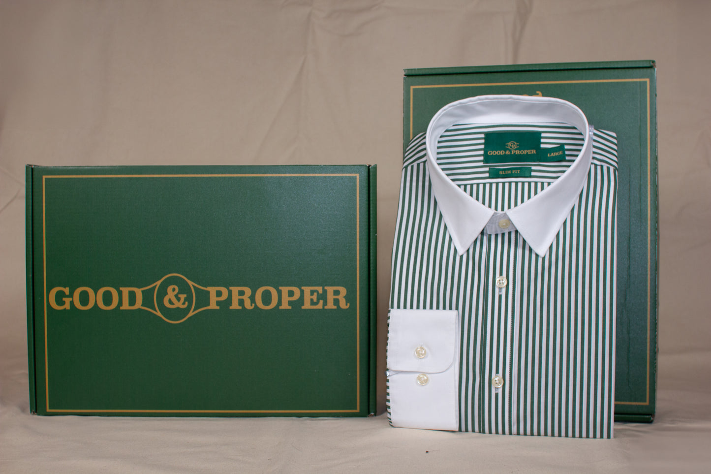 Cambridge Green Stripe Shirt